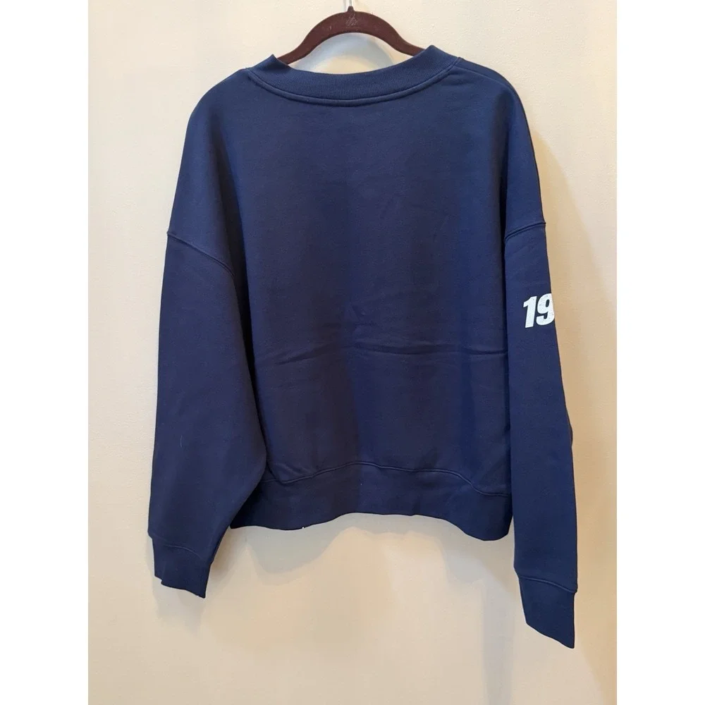 Wild Fable Women's Oversized Pullover Sweatshirt Navy Blue Sz L NWT - Picture 6 of 9